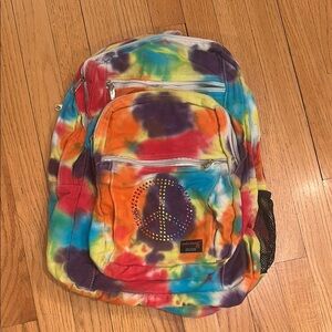 Retro tie-dye kids backpack made by undee-bandz